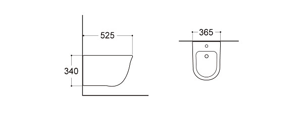 Биде подвесное Aquatek Классик AQ1161-00