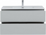Тумба под раковину Aquanet Алвита New 100 2 ящика, серый 00277520