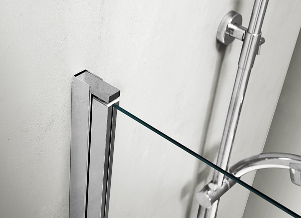 AQ NAP 6211-80 Шторка на ванну Aquatek, неподвижная, с держателем 800X1500 профиль хром . стекло прозрачное