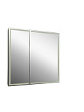 Зеркало-шкаф Континент "Mirror Box black Led" 600х800
