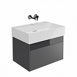 Тумба Kerama Marazzi LOGICA подвесная 2 ящика 70 см, стальной серый