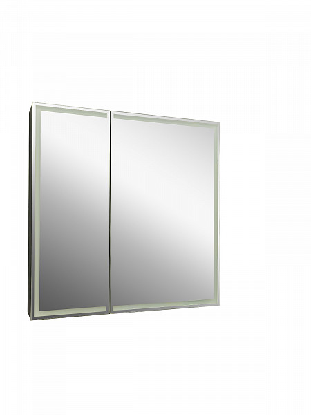 Зеркало-шкаф Континент "Mirror Box black Led" 600х800