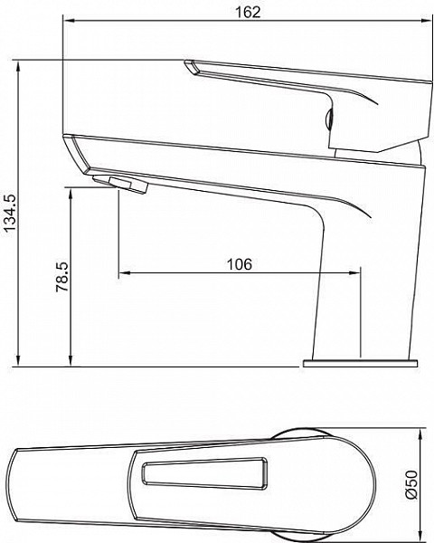 Смеситель для раковины Aquanet Logic AF320-10С AF320-10С