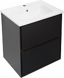 Тумба под раковину Aquanet Милан 60 черный глянец 00269306