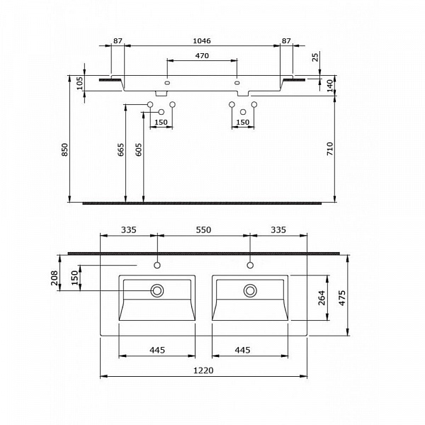 Раковина Bocchi Milano 1111-004-0126 черная матовая