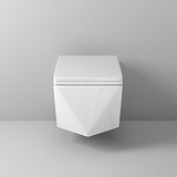 Унитаз GR-4481 Cristal (520*360*350) подвесной БЕЗОБОДКОВЫЙ с толстой крышкой