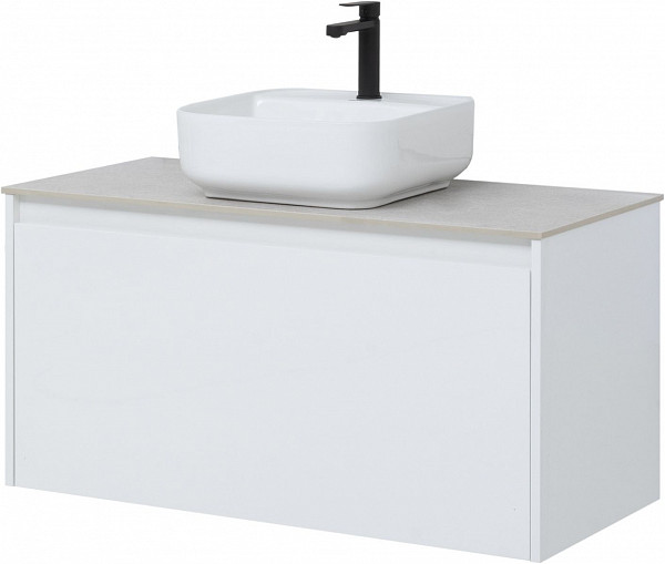 Тумба под раковину Aquanet Nova Lite 100 белый (1 ящик) 00242580