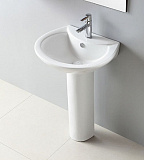 Раковина Azario 55х46,5х80 подвесная, белая (AZ-3007)