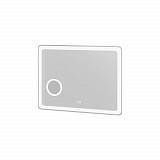 Зеркало LEO (800*800*45) LED с сенсорным выкл.,гравировкой,подогревом и увеличительным стеклом