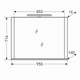 Зеркало Калипсо 100 Санта 117006