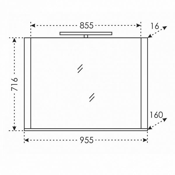Зеркало Калипсо 100 Санта 117006