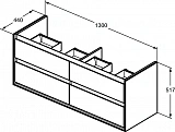 Тумба под раковину Ideal Standard Connect Air E0824EQ