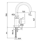 Смеситель для раковины ECA Nita 102188036EX