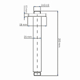 A235 Потолочный излив для душа Wasserkraft