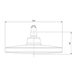 Смеситель с верхним душем, Simp, Milardo, SIMSB1FM06