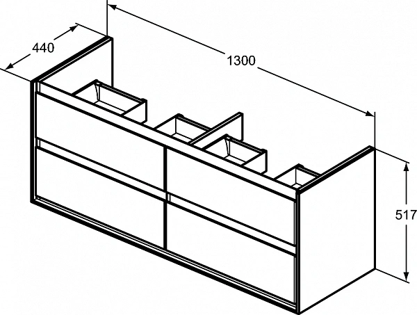 Тумба под раковину Ideal Standard Connect Air E0824EQ