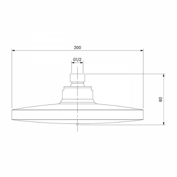 Смеситель с верхним душем, Simp, Milardo, SIMSB1FM06