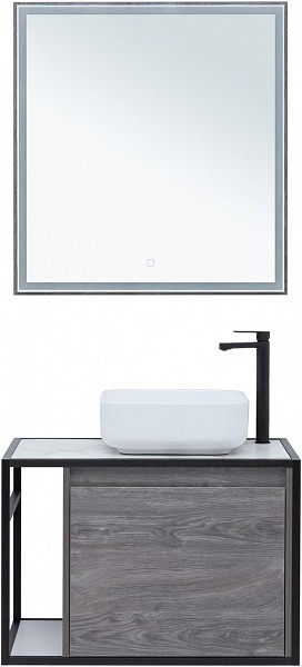 Тумба под раковину Aquanet Nova Lite Loft 75 R дуб рошелье 00261653