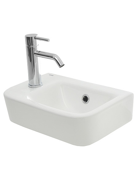 AQM5006L Умывальник AQUAme с отверстием под смеситель. Левый. 375х245х135