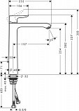 Смеситель для раковины Hansgrohe Metris 31082000