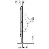Система инсталляции для писсуаров Geberit Duofix 111.686.00.1