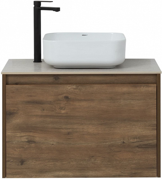 Тумба под раковину Aquanet Nova Lite 75 дуб рустикальный (1 ящик) 00249514