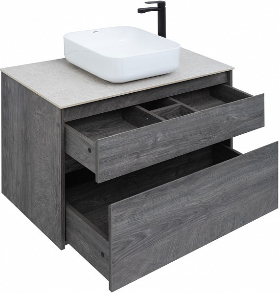 Тумба под раковину Aquanet Nova Lite 90 дуб рошелье (2 ящика) 00242267