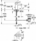 Смеситель для раковины Grohe BauLoop 23335000