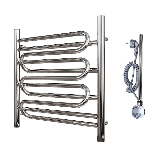 Полотенцесушитель электрический Point Юпитер премиум PN01156SE П5 500x600 левый/правый, хром