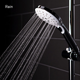 Душевой гарнитур с верхней лейкой, белый, Ray, IDDIS, RAYSW3Fi76