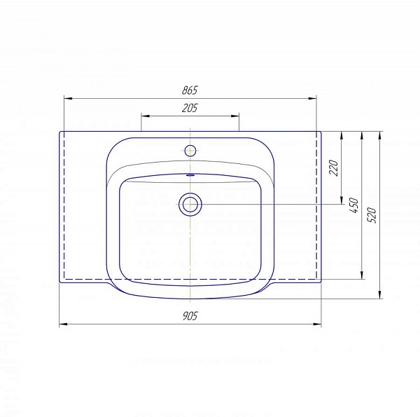 Раковина Домино 90 SD-00000378