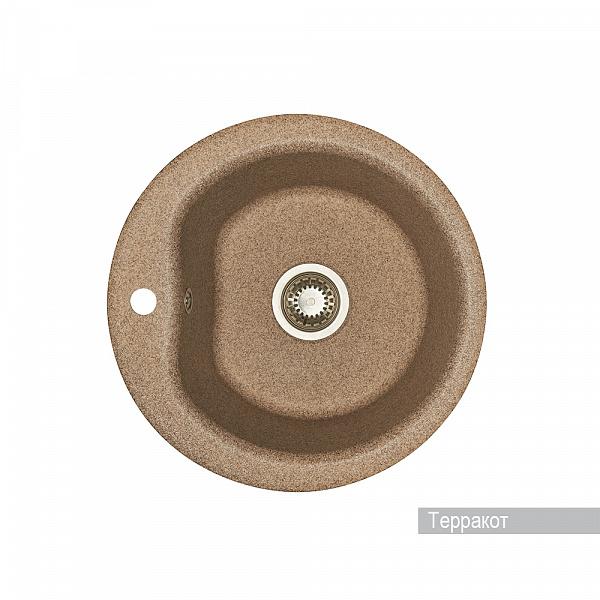 Мойка для кухни Aquaton Мида круглая терракотовая 1A712732MD270
