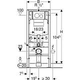 Система инсталляции Geberit Duofix 111.301.KJ.5 с панелью смыва Sigma 12 для унитаза