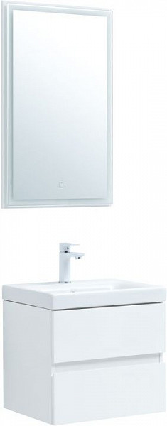 Мебель для ванной Aquanet Беркли 50 белый глянец (2 ящика) 00306356
