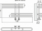 Полотенцесушитель водяной Terminus  Диана П6 100х416