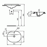 Раковина Ideal Standard Connect 55 см E5039MA