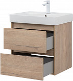 Тумба под раковину Aquanet Nova Lite 60 дуб крафт (2 ящика) 00287901