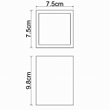 Стакан для зубных щеток Wasserkraft Leine K-3828