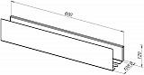 Полка Aquanet Магнум 60x12 белая матовая 00302231