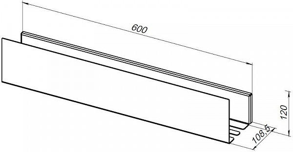 Полка Aquanet Магнум 60x12 белая матовая 00302231