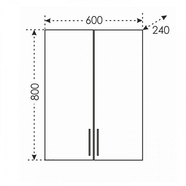 Подвесной шкаф над стиральной машиной Дублин 60/80 Санта 423001
