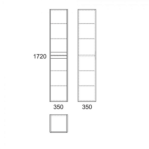 Пенал Malaren  180*40, белый