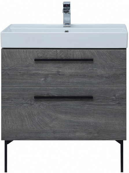 Тумба под раковину Aquanet Nova 75 дуб рошелье (2 ящика) 00242260