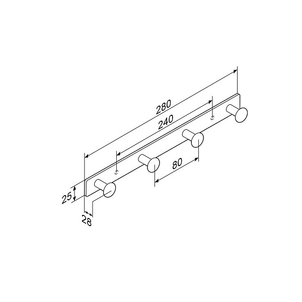 DA7735900 Jupiter Набор крючков для полотенец