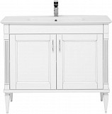 Тумба под раковину Aquanet Селена 105 белый/серебро (2 дверцы) 00201650