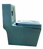 EY-9012 Унитаз -моноблок, с сиденьем термопласт с микролифтом белый/черный