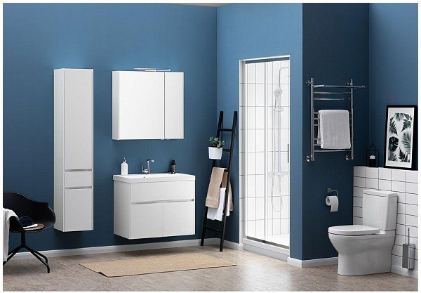 Шкаф-пенал для ванной Aquanet Латина 35 L белый 00187544