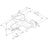 F85A10022 X-Joy, смеситель для ванна/душа, черный, шт.