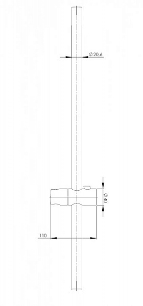 Душевая штанга Roca Stella 700 mm 5B0205C00