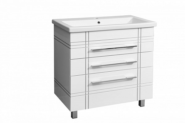 Тумба "Опера 80", патина серебро, Сомо 80